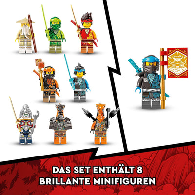 LEGO 71767 NINJAGO Ninja-Dojotempel Meister des Spinjitzu, Gebäude-Set mit Lloyd, Kai und Schlangen-