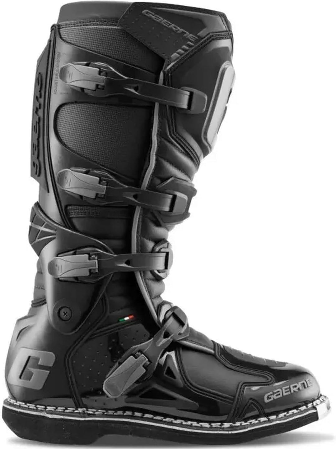 Gaerne Motocross-Stiefel Fastback Endurance Cactus Blue Schwarz 42 EU, Schwarz 42 EU