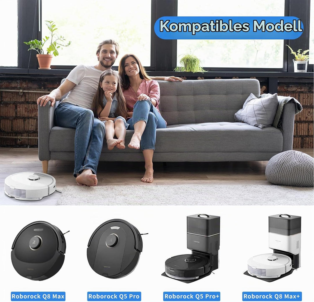 Zubehörset für Roborock Q8 Max+/Q8 Max/Q5 Pro+/Q5 Pro Saugroboter