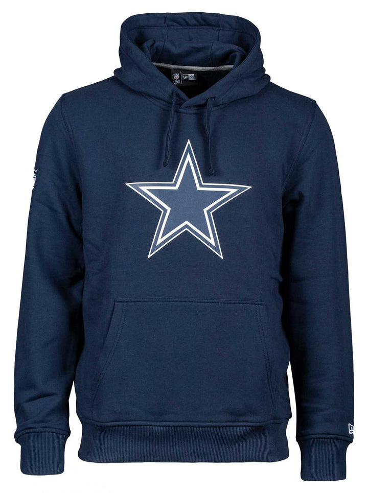 New Era Dallas Cowboys Hoody - Team Logo PO Hood - Heather Grey S Blau, S Blau