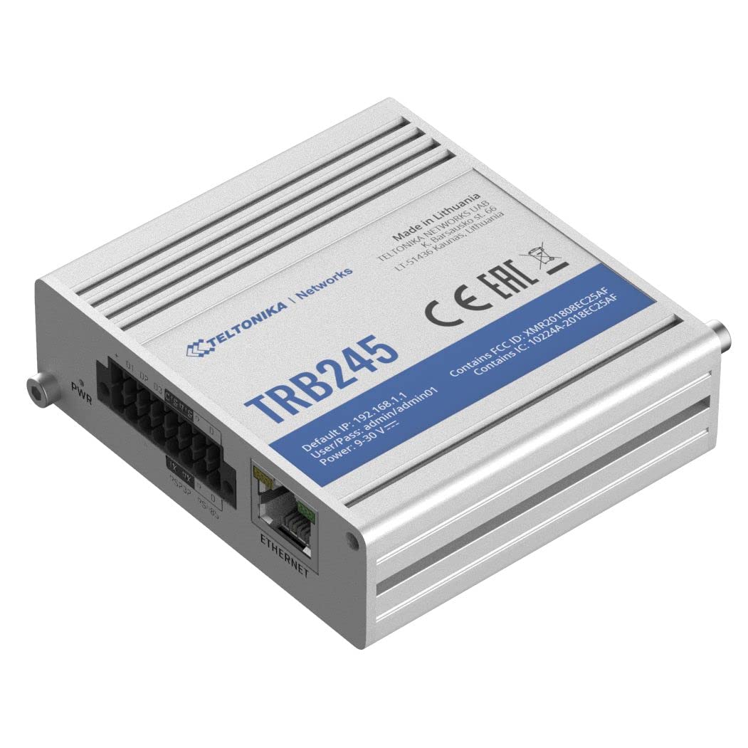 Teltonika TRB245 Industrial M2M LTE CAT 4 Gateway TRB245000000, 150, W125727569 (4 Gateway TRB245000