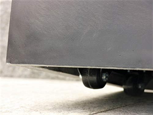ultrastarke Pflanzenroller für Pflanztröge, schwarz 112x42x7 cm -passend für Kübel von eastwest