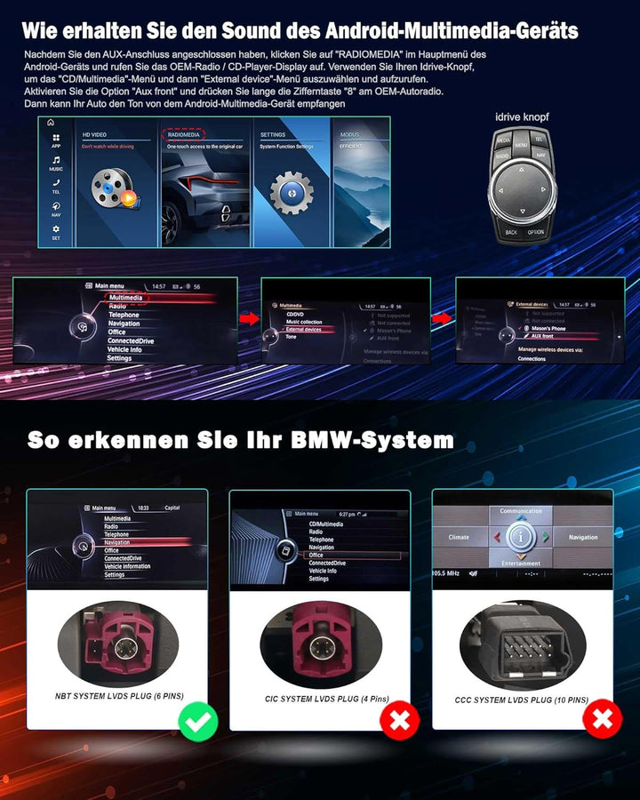 Erisin 12,3 Zoll 8-Kern 8GB+128GB Android 16 Autoradio Bluetooth 5.1 GPS Navigation für BMW X1 F48 N
