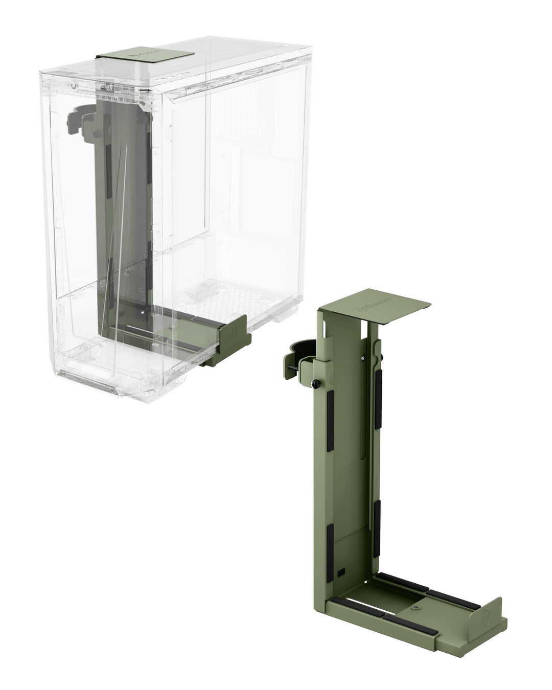 Arozzi PC-Halterung: Untertisch-Computer-Tower-Halter, höhen- & breitenverstellbare CPU-Halterung, S