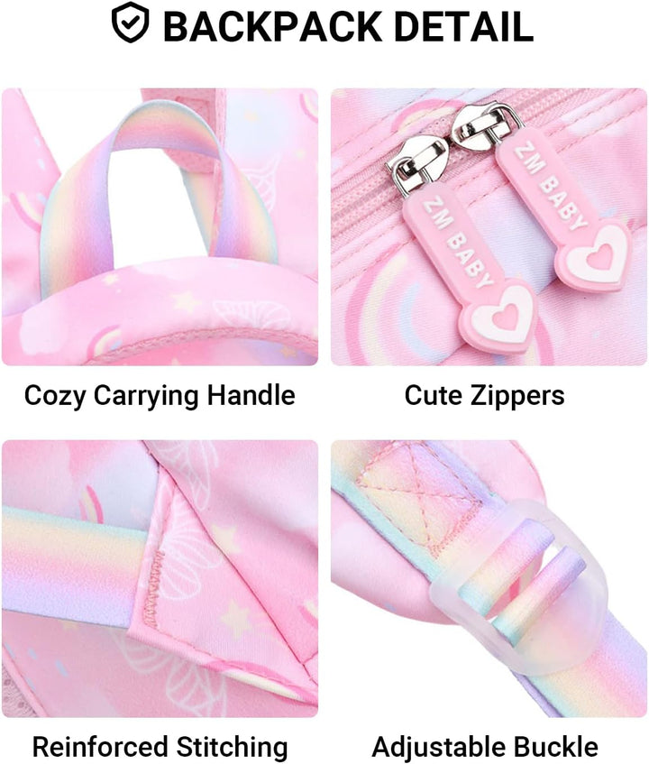 IvyH Kinderrucksack Mädchen Schulrucksack Grosse, Schulranzen Mädchen 2-6. Klasse, Wasserdicht Rucks