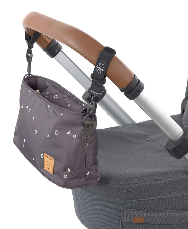 LÄSSIG Kinderwagen Buggy Organizer mit Befestigung Universe Anthracite, Universe Anthracite