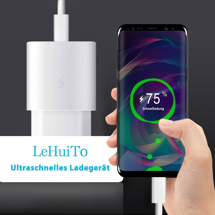 25W Schnellladegerät USB C, Netzteil Ladegerät, Ladestecker USB C Fast Charger Adapter mit 2m ladeka