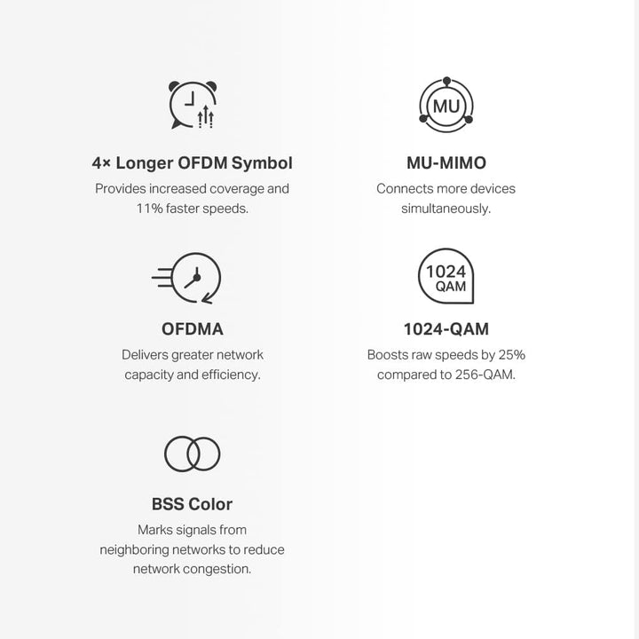 Mercusys AX1800 Whole Home Mesh Wi-Fi 6 System, Abdeckung bis zu 550 m², verbindet bis zu 150 Geräte