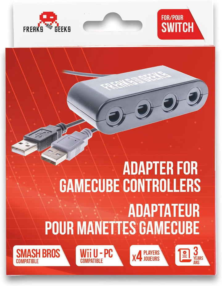 SUBSONIC Switch und Wii Adapter für 4 Game Cube Controller [