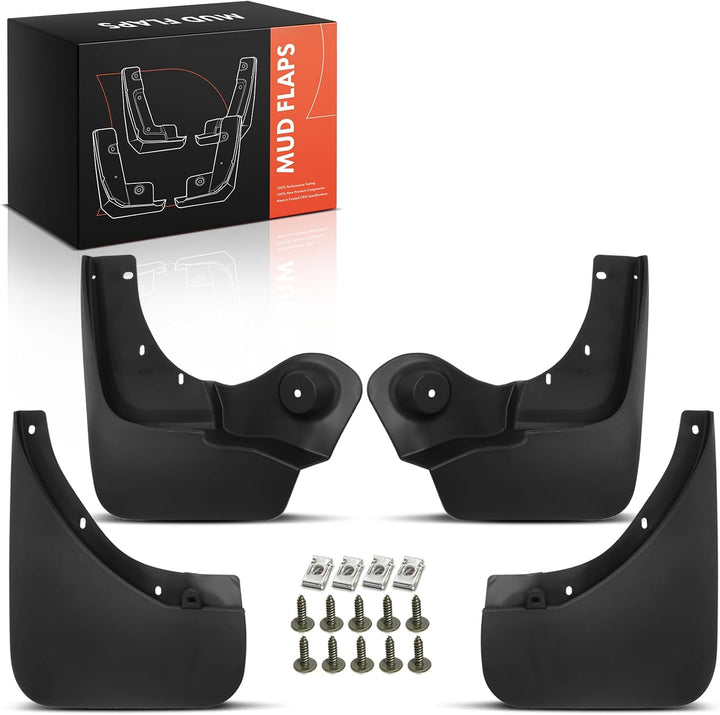 Frankberg 4x Universal Auto Spritzschutz Schmutzfänger Vorne Hinten Kompatibel mit Duster HS 1.5L-2.