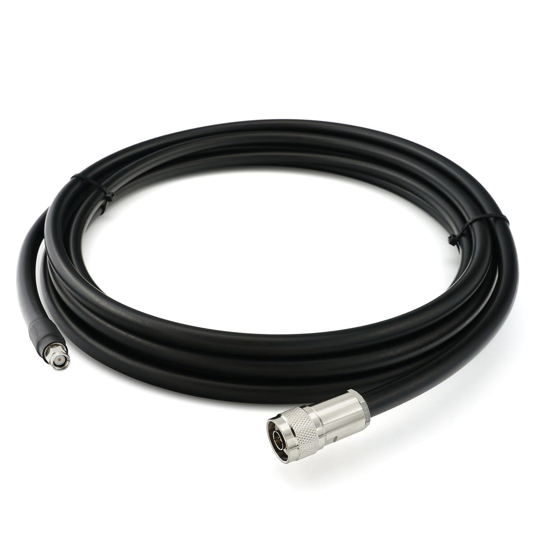 12m RP-SMA Stecker auf N Stecker Koaxialkabel – 12 Meter 8D-FB Ultra-Verlustarmes Ø11.1mm Verlängeru