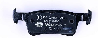 HELLA PAGID 8DB 355 021-311 Bremsbelagsatz - T2314 - Dicke/Stärke: 15.4mm - Bremssystem: Teves - nic