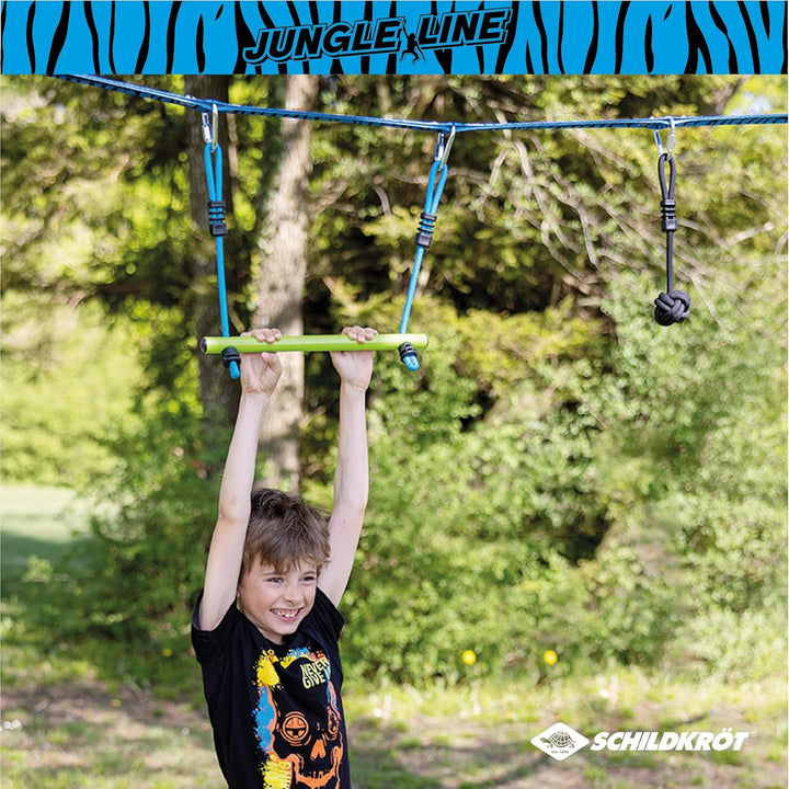 Schildkröt® Jungle Line Hangelparcours Set für Kinder und Erwachsene, 11 Meter, Outdoor Ninja Parcou