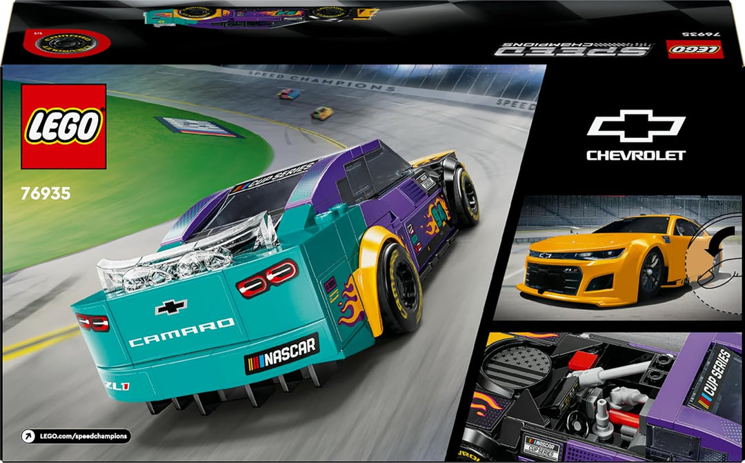 LEGO Speed Champions NASCAR Next Gen Chevrolet Camaro ZL1 Spielzeugauto; BAU- und Spielset mit Renna
