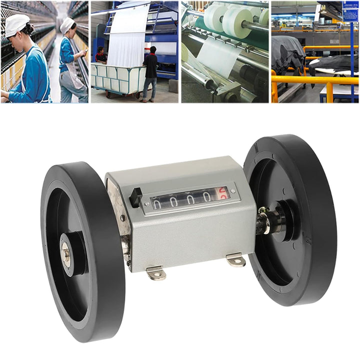 Zähler Rolling Wheel Digits 0-9999.9 Längenzähler Messlänge, max. Geschwindigkeit 350 U/min Grau Res