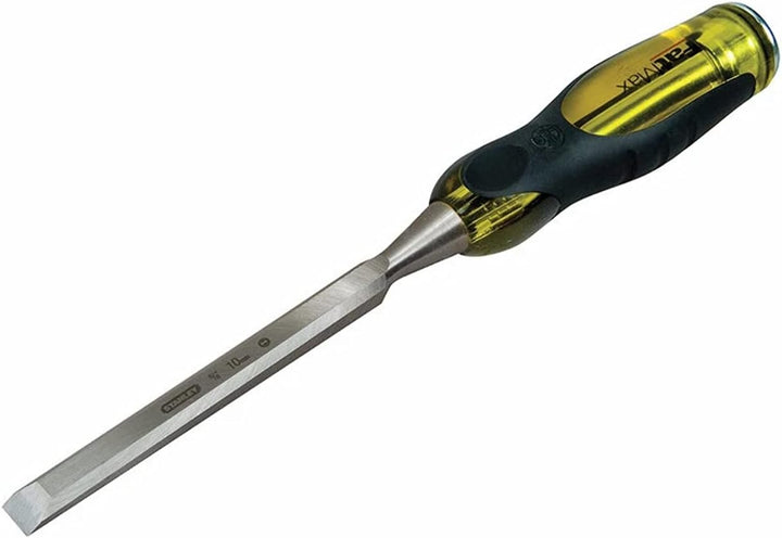 Stanley FatMax Beitel (25 mm Klingenbreite, Thru-Thang-Klinge, Stahl-Schlagkappe, Griff mit Weichsto
