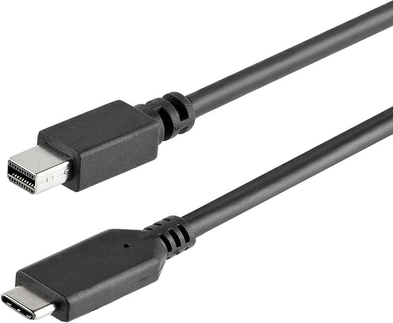 StarTech.com 1m USB-C auf Mini DisplayPort Kabel - USB C zu mDP Kabel - 4K 60Hz - Schwarz (CDP2MDPMM
