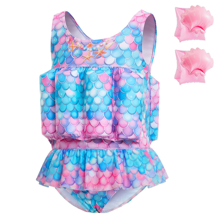 Badeanzug Baby Mädchen mit Floatation Kleinkind Schwimmtraining Hilfe Schwimmende Badeanzug EIN Stüc