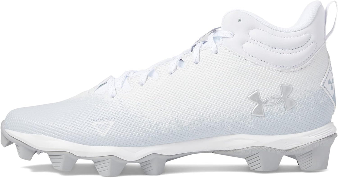 Under Armour Glyde Rm Damen Softball-Schuh 41 EU White White Metallic Silver, 41 EU White White Meta