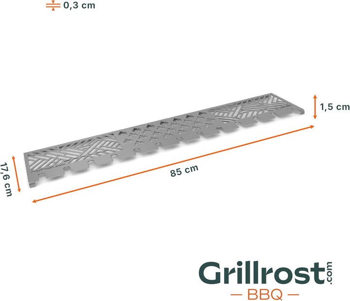 Grillrost.com Das Original Edelstahl Warmhalterost Multi-Station - f. Napoleon Mirage, Prestige, LEX