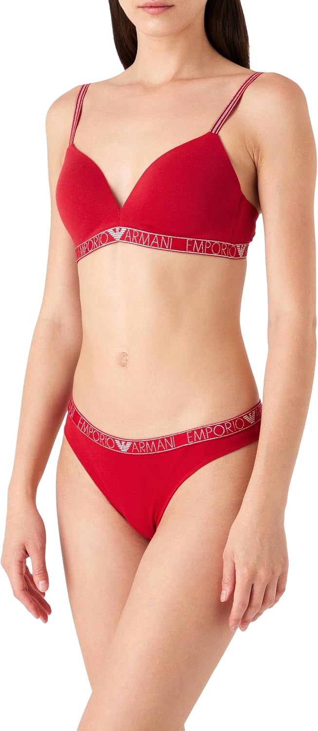 Emporio Armani Damen 2-Pack Brief Unterwäsche (2er Pack) XS Ruby, XS Ruby