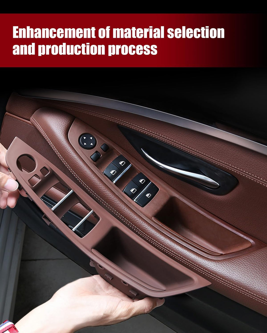 TZYSZDB Autotürgriff 7er Set f10 Türgriff für BMW 5er Türseitengriff BMW 520 523 525 528 530 535 Fen