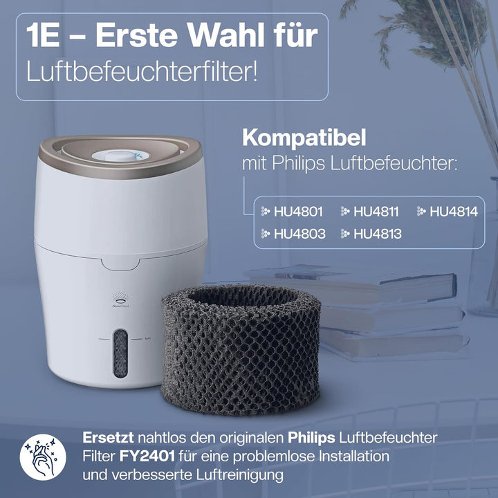 [NEU] 2 Filter für Philips Luftbefeuchter [HU4814, HU4813, HU4811, HU4803 & HU4801 – Ersetzt FY2401]