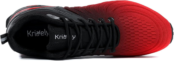 Kricely Traillaufschuhe Herren Laufschuhe Strassenlaufschuhe Sneaker Leicht Wanderschuhe Fitnessschu