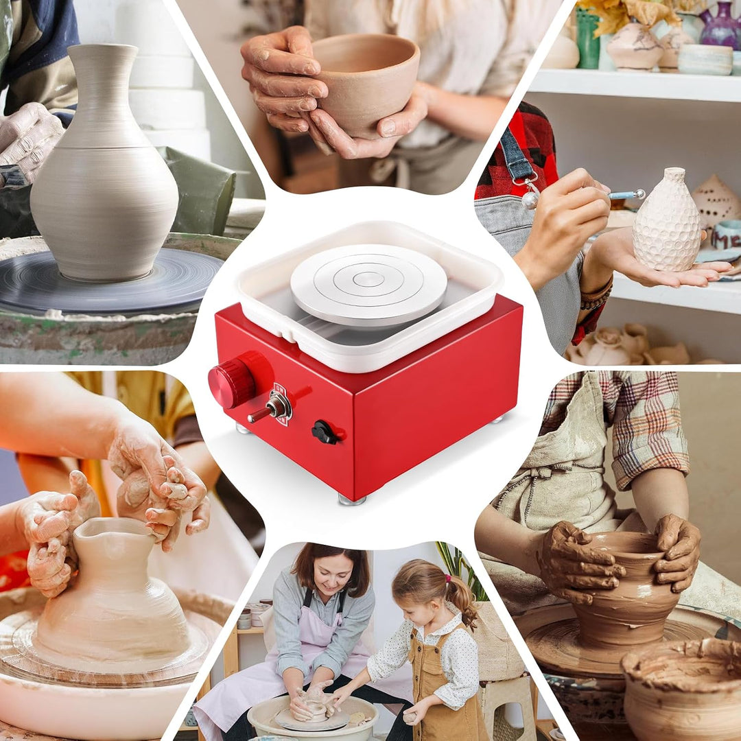 Töpferscheibe, Töpferscheibe Elektrisch mit 2000 U/min Einstellbare Geschwindigkeit, Pottery Wheel m