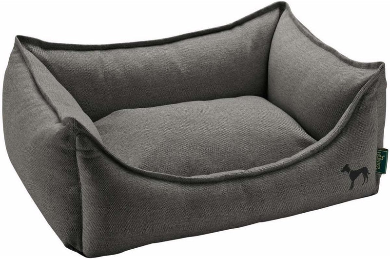 HUNTER Livingston Hundesofa, Hundebett, Strukturstoff, klassisch, S, anthrazit anthrazit 60 x 40 x 2