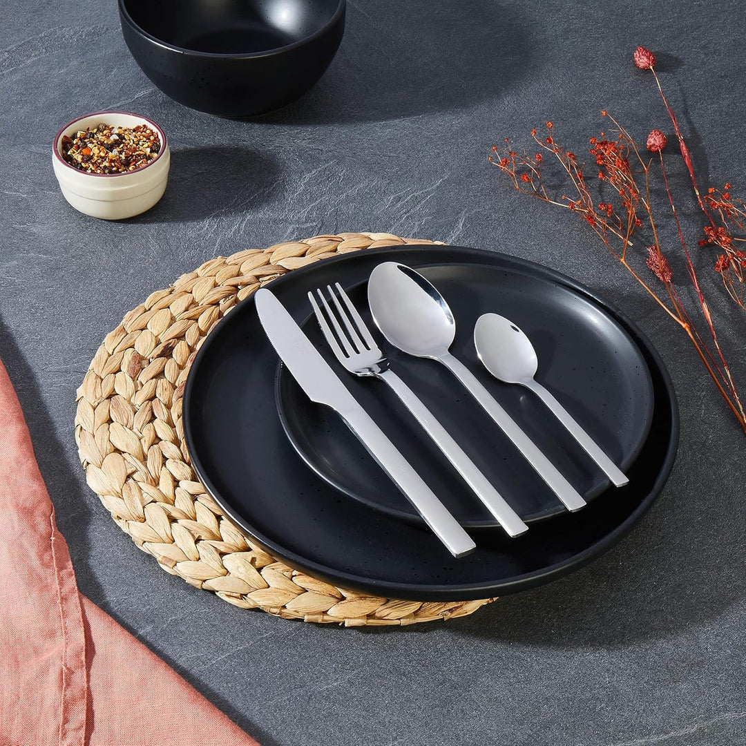 Russell Hobbs Besteckset 16-teilig, Edelstahl Besteck Set für 4 Personen, Vermont Besteckset Hochgla