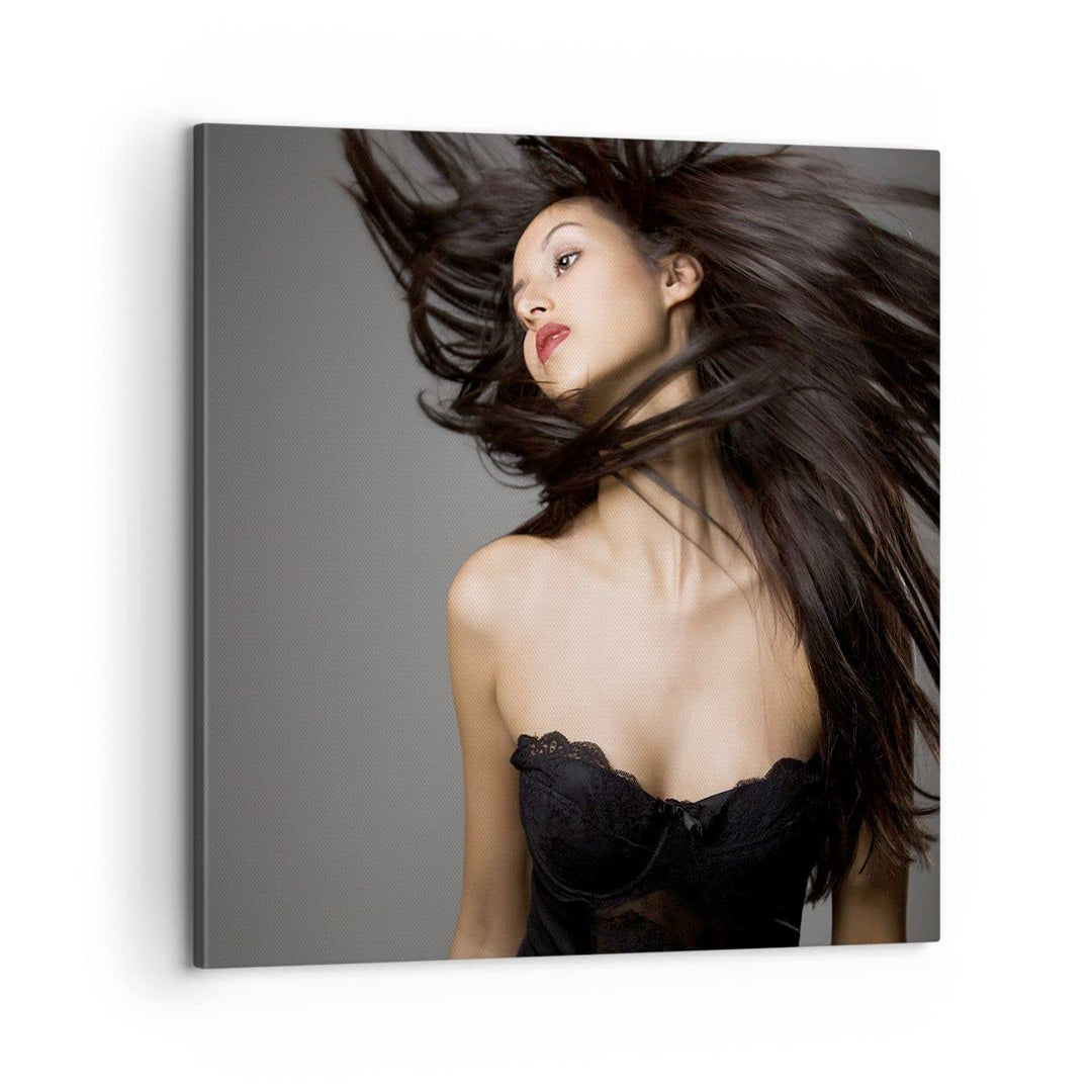 Bilder auf Leinwand Schönheit Mode Modell posieren Leinwandbild 60x60cm Wandbilder Dekoration Wohnzi