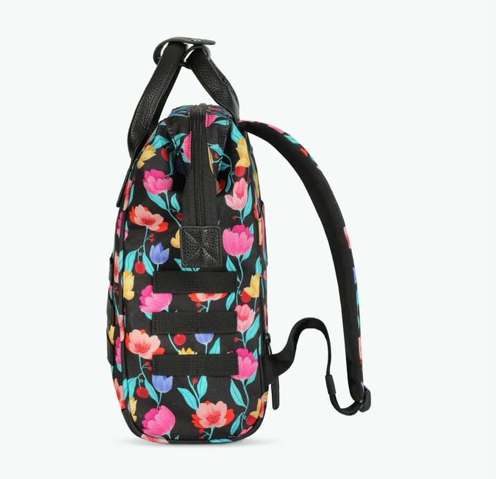 Cabaïa - Unisex - Rucksack - Adventurer - Genoa - Small S Black Graphic Flower, S Black Graphic Flow