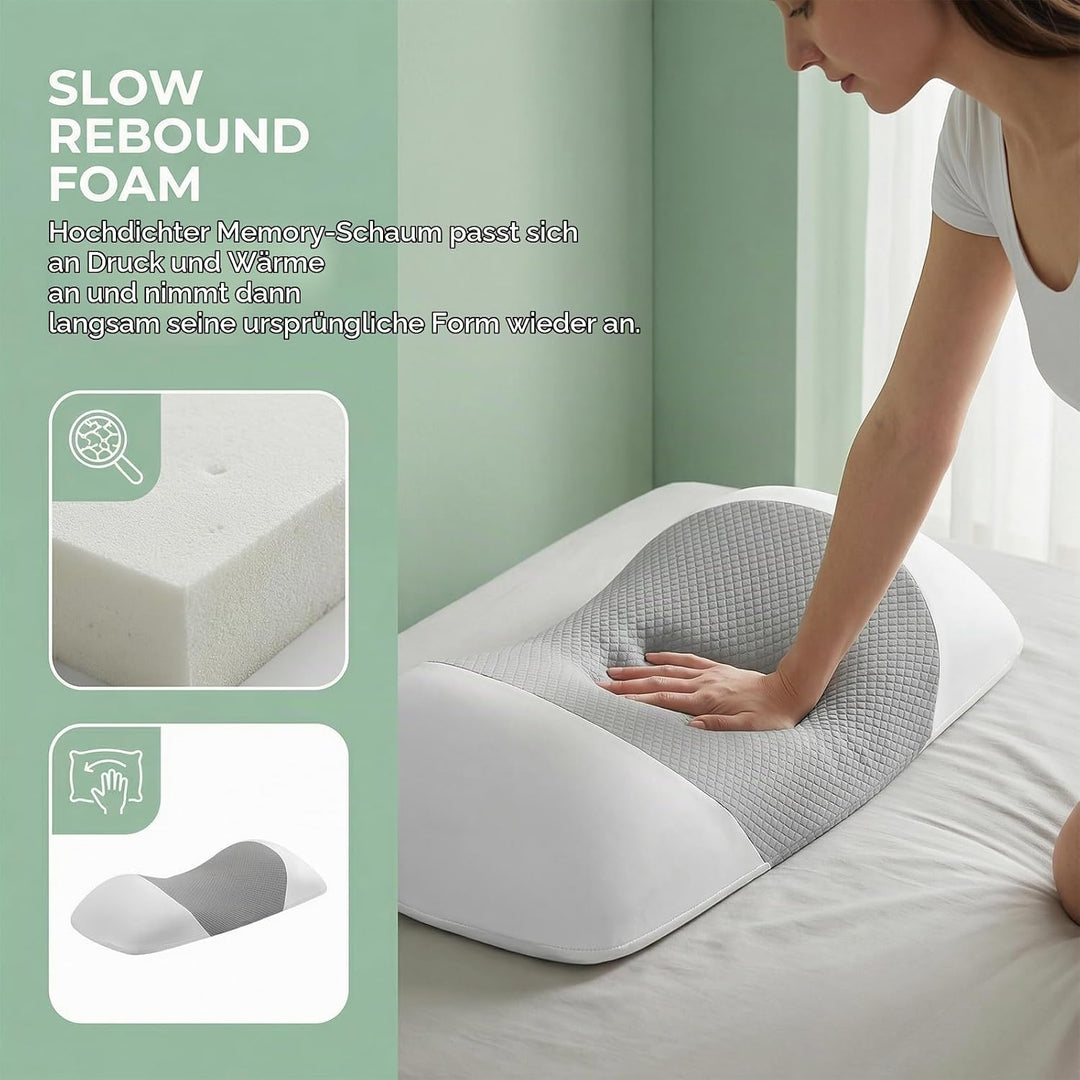 Ergonomisches Lendenkissen für Bett &amp; Sofa – Orthopädisches Lordosekissen zur Entlastung der Lendenw