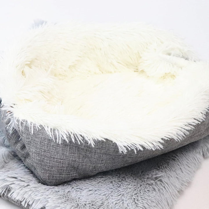 Katzenbett Haustierbett, Waschbar Katzendecke Haustierdecke, 2-in-Katzendecken für Kleine Hunde und