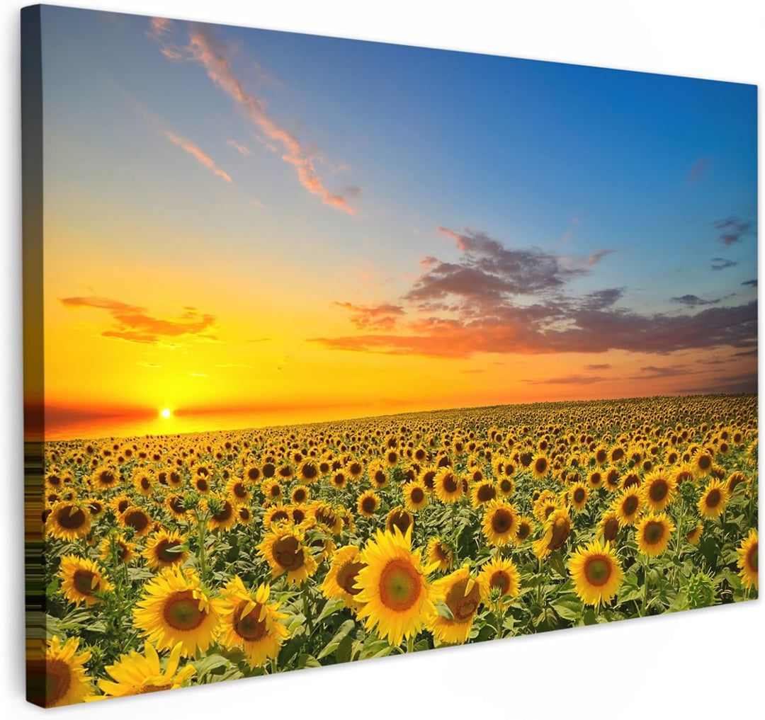 MuchoWow© Bild auf Leinwand Gross 120x80 cm XXL Schlafzimmer Bilder Wand Deko Wohnzimmer Modern Wand