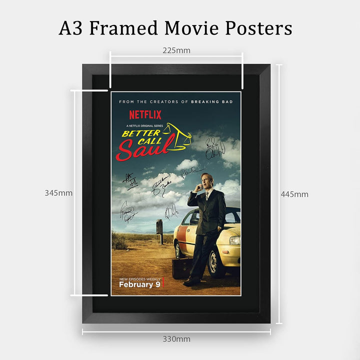 HWC Trading A3 FR Better Call Saul Bob Odenkirk Geschenke gedruckt Autogramm Bild für TV-Fanartikel