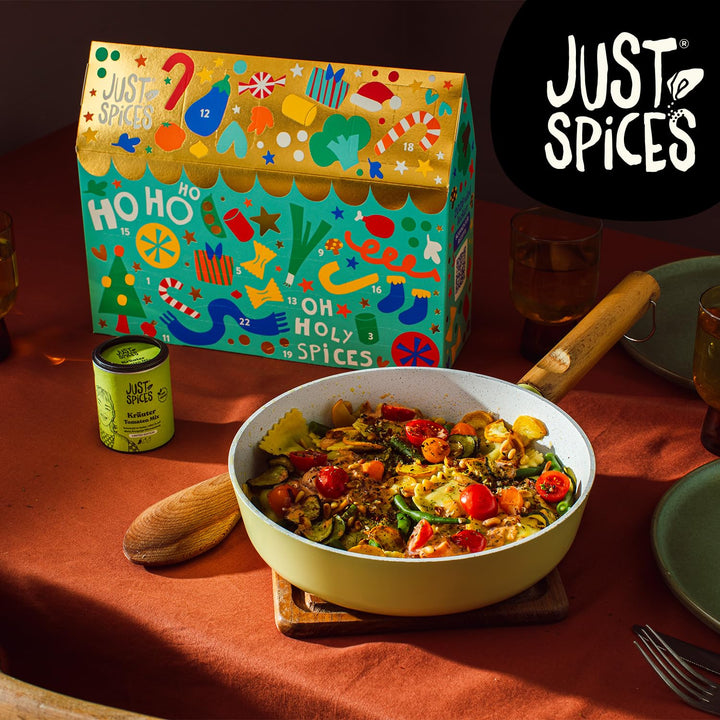 Just Spices Medium Gewürz Adventskalender 2025 I 24 leckere Gewürzmixe und Rezepte I Mit 20 Gewürztü
