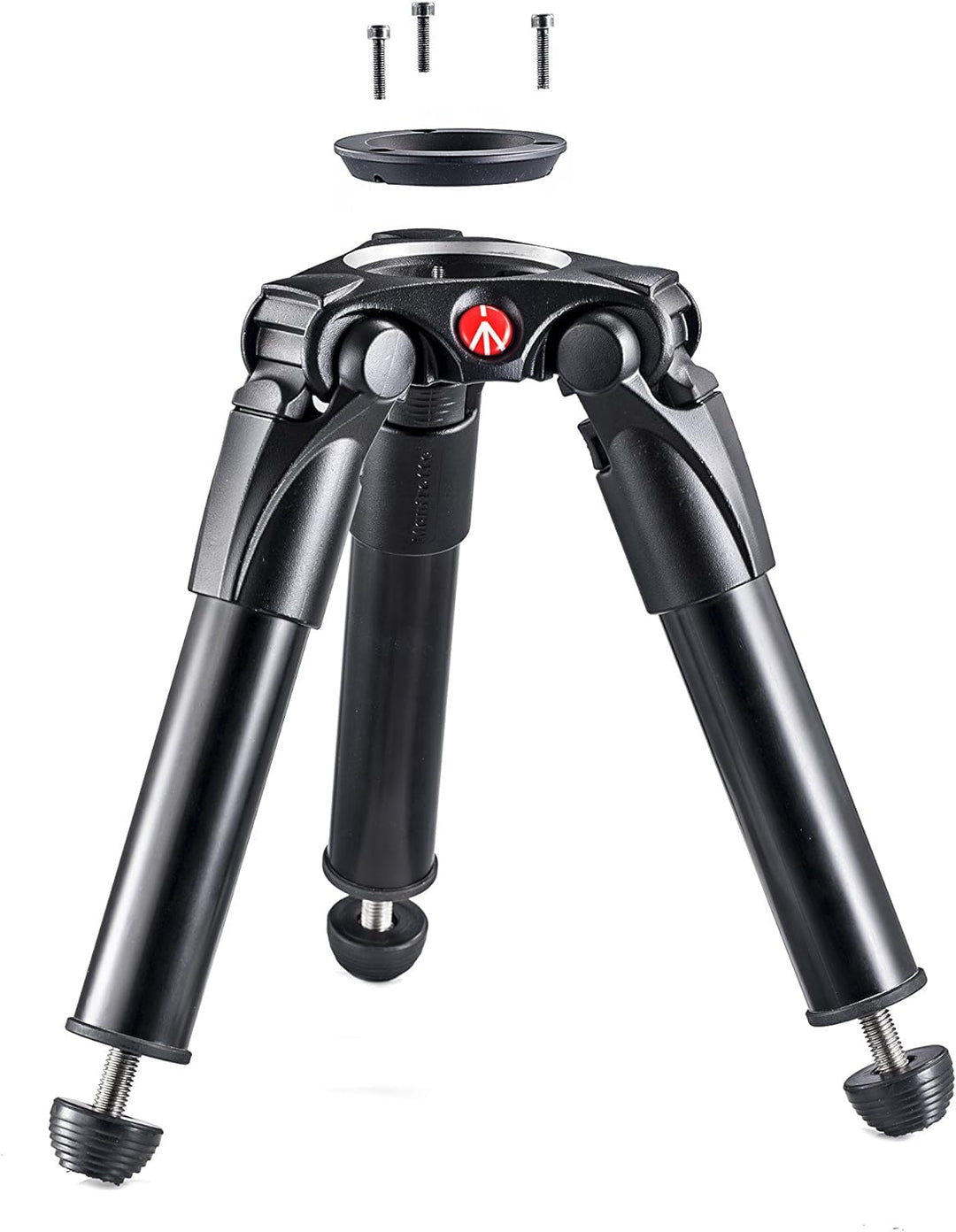 Manfrotto MVT535HH Hi-Hat 535 Aluminium Video-Stativ mit Halbschale (75 mm) inkl. Adapter für 60 mm