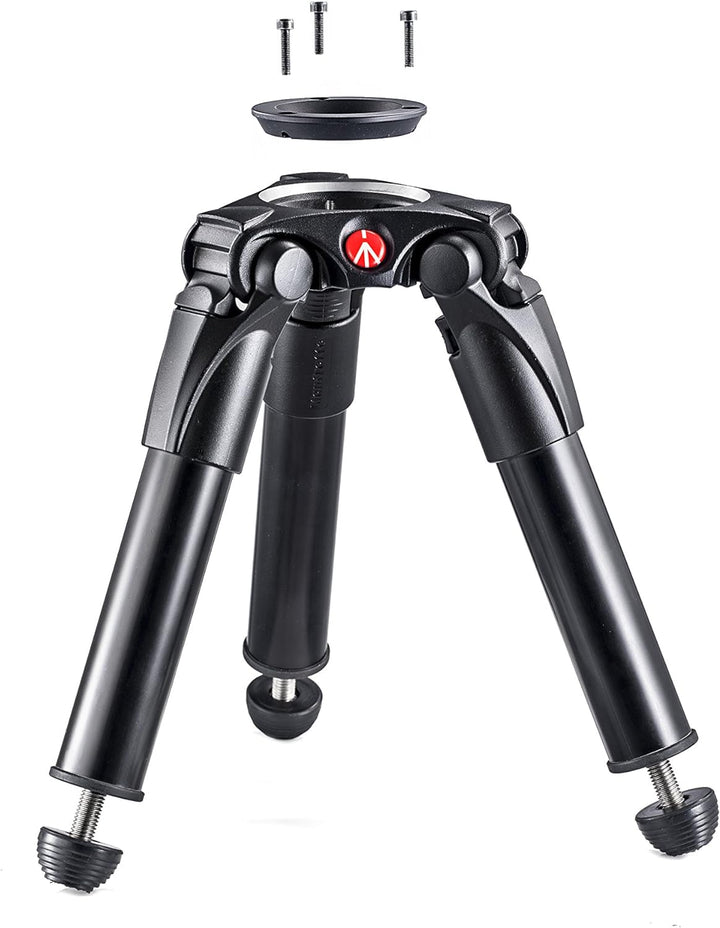 Manfrotto MVT535HH Hi-Hat 535 Aluminium Video-Stativ mit Halbschale (75 mm) inkl. Adapter für 60 mm