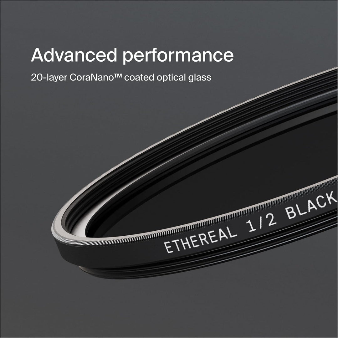 Urth 43mm Ethereal Black Mist ½ Diffusions-Objektivfilter (Plus+) - Kinoeffekt, 20-fache Nanobeschic
