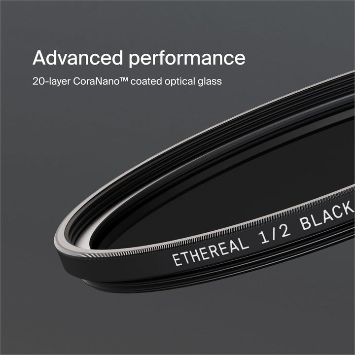 Urth 49mm Ethereal Black Mist ½ Diffusions-Objektivfilter (Plus+) - Kinoeffekt, 20-fache Nanobeschic