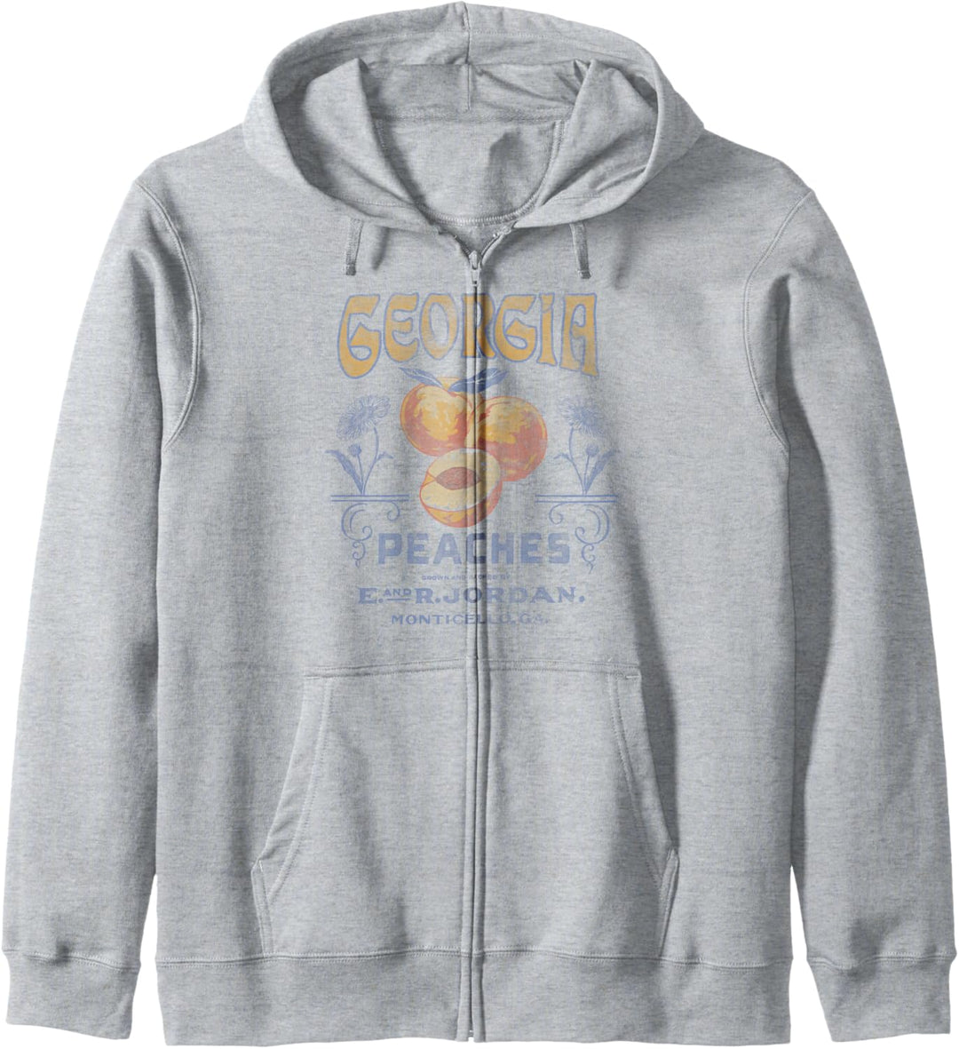 Trendy Georgia Peaches Vintage Poster Kapuzenjacke