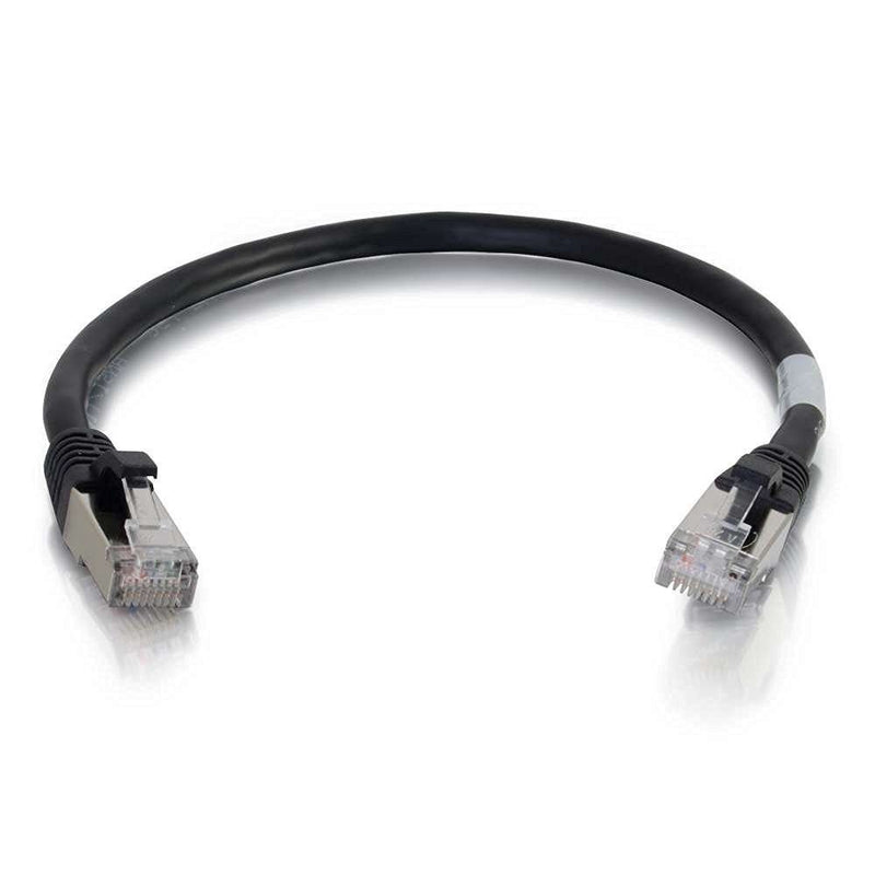 C2G 3M Schwarz CAT6A Ethernet Gigabit LAN Netzwerk Kabel (RJ45) Nickel Plated and Copper Braided Pat