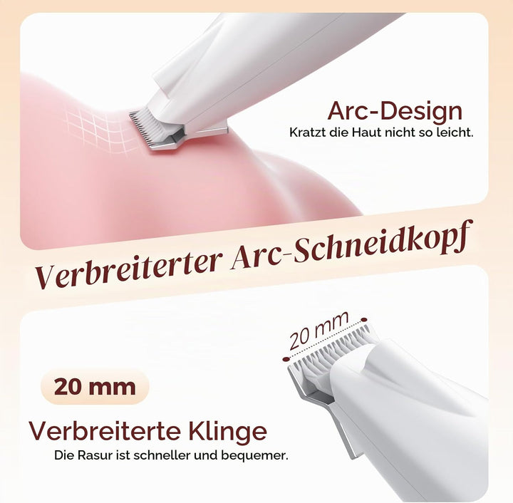 Pfotentrimmer für Hunde mit LED-Licht, One-Touch-Schalter Hundeschermaschine Leise Pfotentrimmer Kab