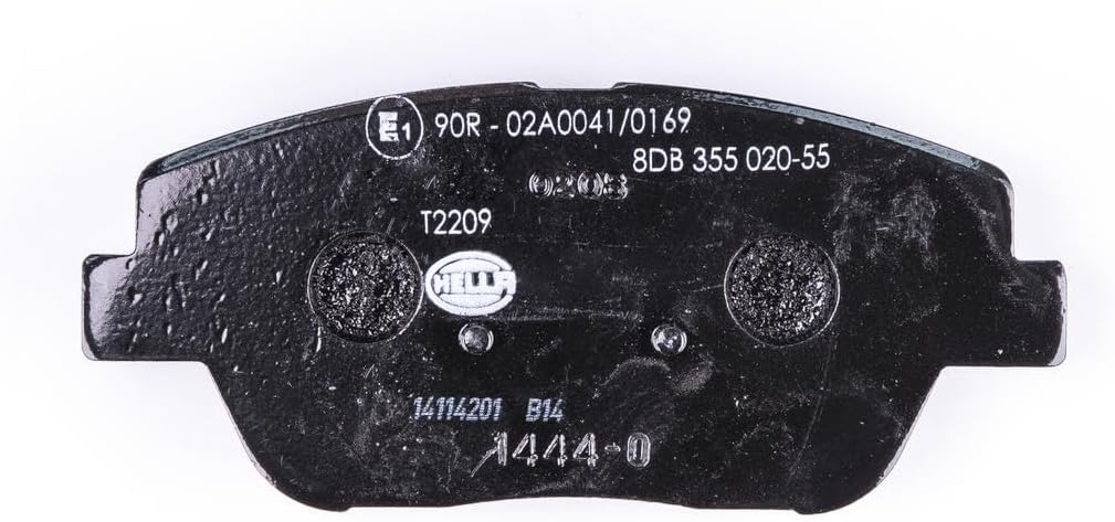HELLA PAGID 8DB 355 020-551 Bremsbelagsatz - T2209 - Dicke/Stärke: 17.7mm - mit akustischer Verschle