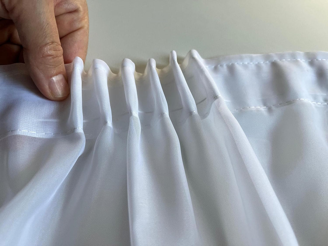 NATUR FUTURE Gardinen Vorhang Store Webstore halbtransparent mit Kräuselband und Bleibandabschluss W