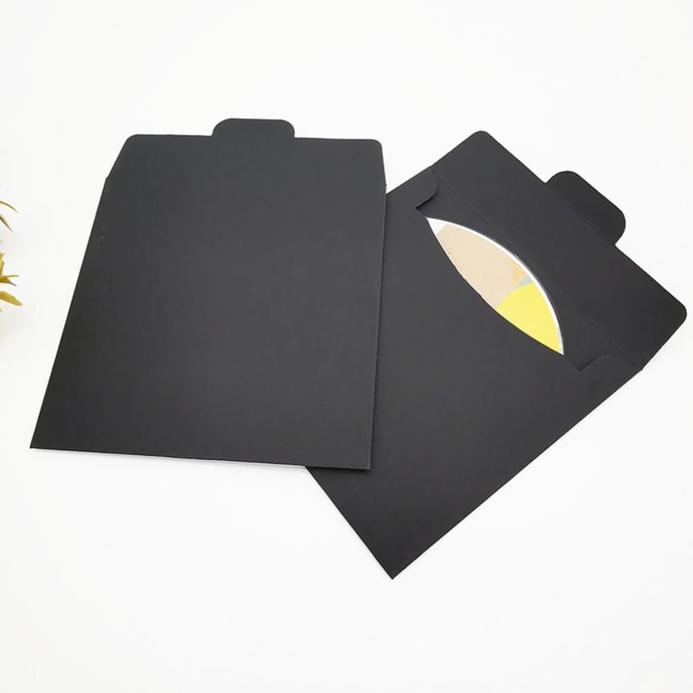 Cd-Hüllen 50 Stück Kraftpapier Dvd-Umschläge Halter Blanko Cd-Papier Karton Cd-Kraftpapier Aufbewahr