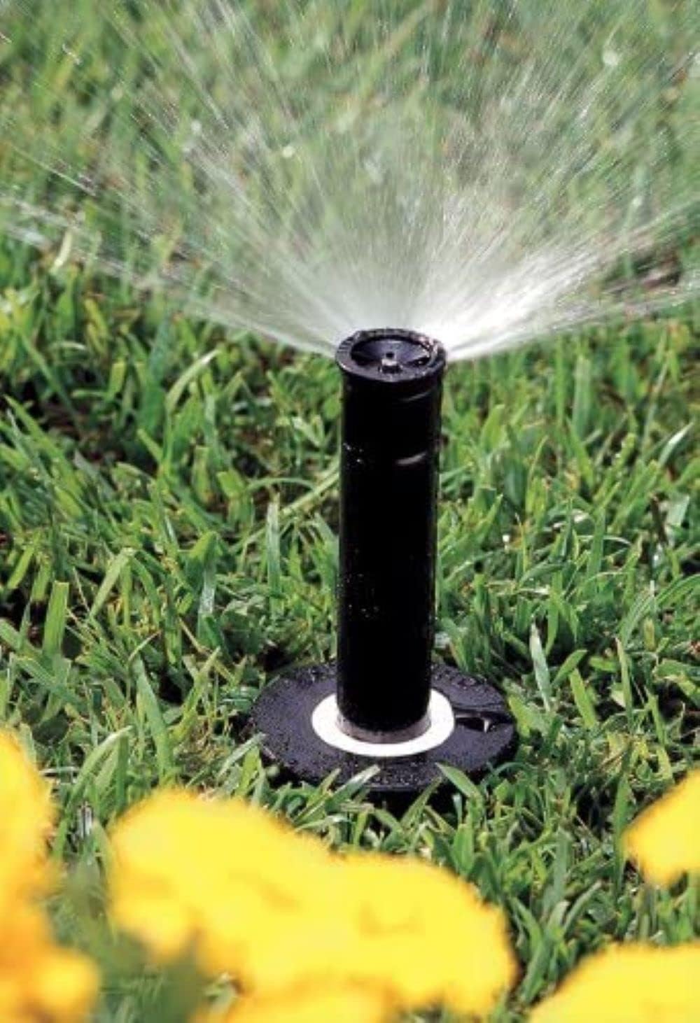 Rain Bird 1803DSH4PK Professioneller Dual-Sprüh-Pop-Up-Sprinkler, 180° Halbkreismuster, 2,4 m - 4,1