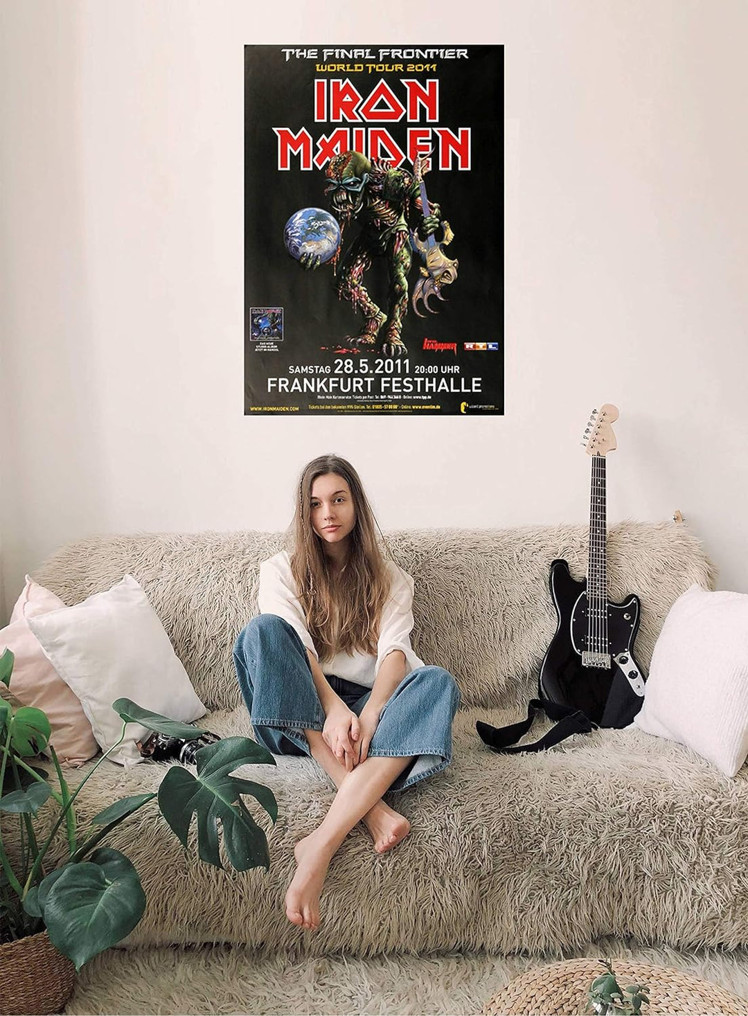 Iron Maiden - The Last Frontier, Frankfurt 2011 » Konzertplakat/Premium Poster | Live Konzert Verans